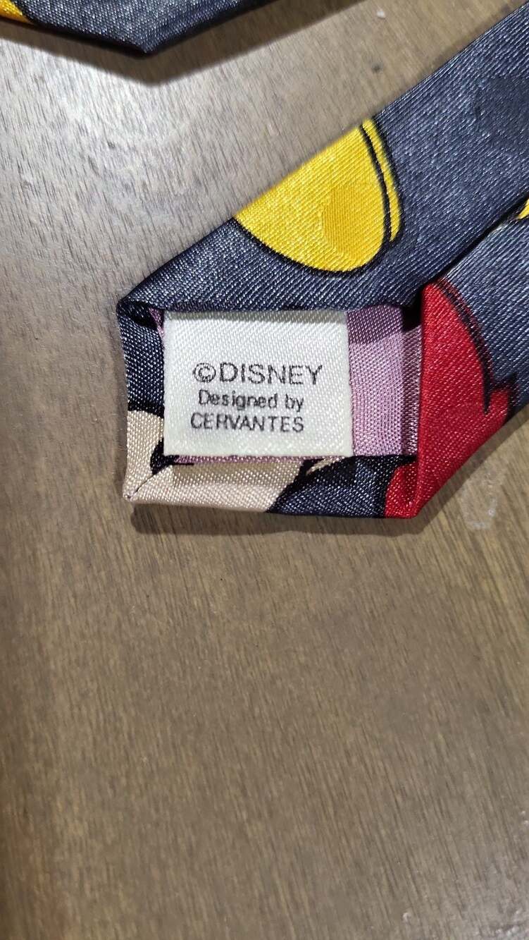 Disney Mickey Mouse All Over Print Vintage Necktie by Cervantes - Picture 2 of 4